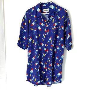 Tipsy elves men’s button down shirt 3XL